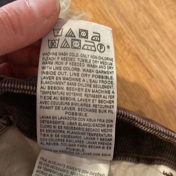 Levi’s Women’s 526 Slender Bootcut Brown Corduroy Button Flap Pockets EUC Sz 14 - Picture 5 of 12